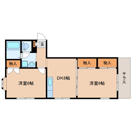 大和小泉駅 徒歩15分 1階の物件間取画像